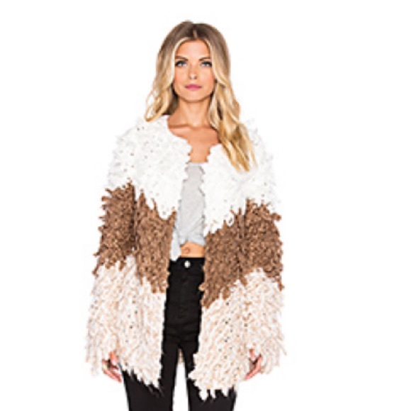 shaggy sweater jacket